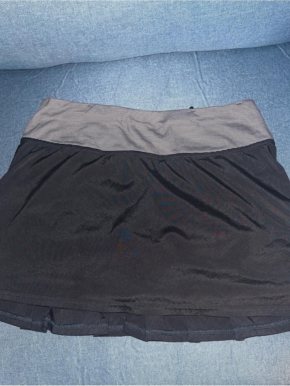 lululemon athletica Black Skirt with Gray Waistband
